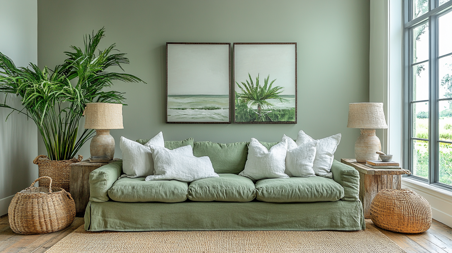 29 Olive Green Couch Living Room IDEAS That Blend Earthy Elegance With ...