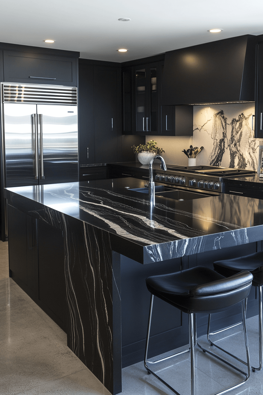 29 Black Countertops That Glow With Contemporary Elegance black countertops
