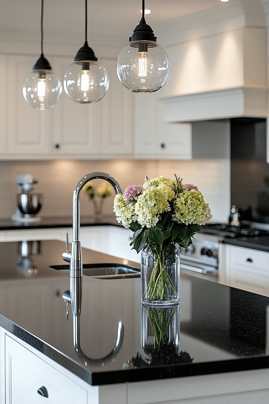 29 Black Quartz Countertops to Add Depth and Dimension to Your Design black quartz countertops