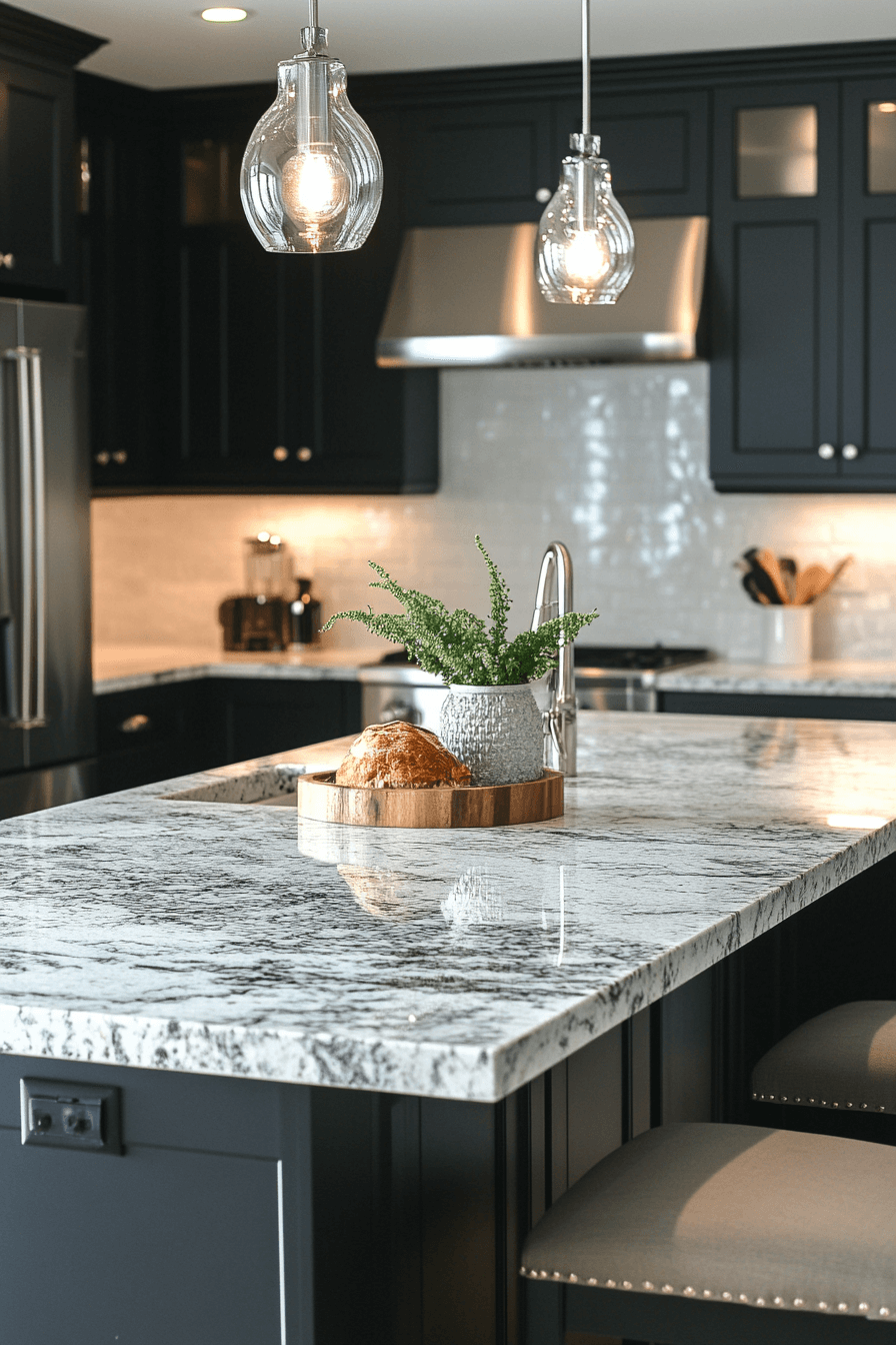 29 White Granite Countertops That Glow With Natural Light and Timeless Appeal white granite countertops