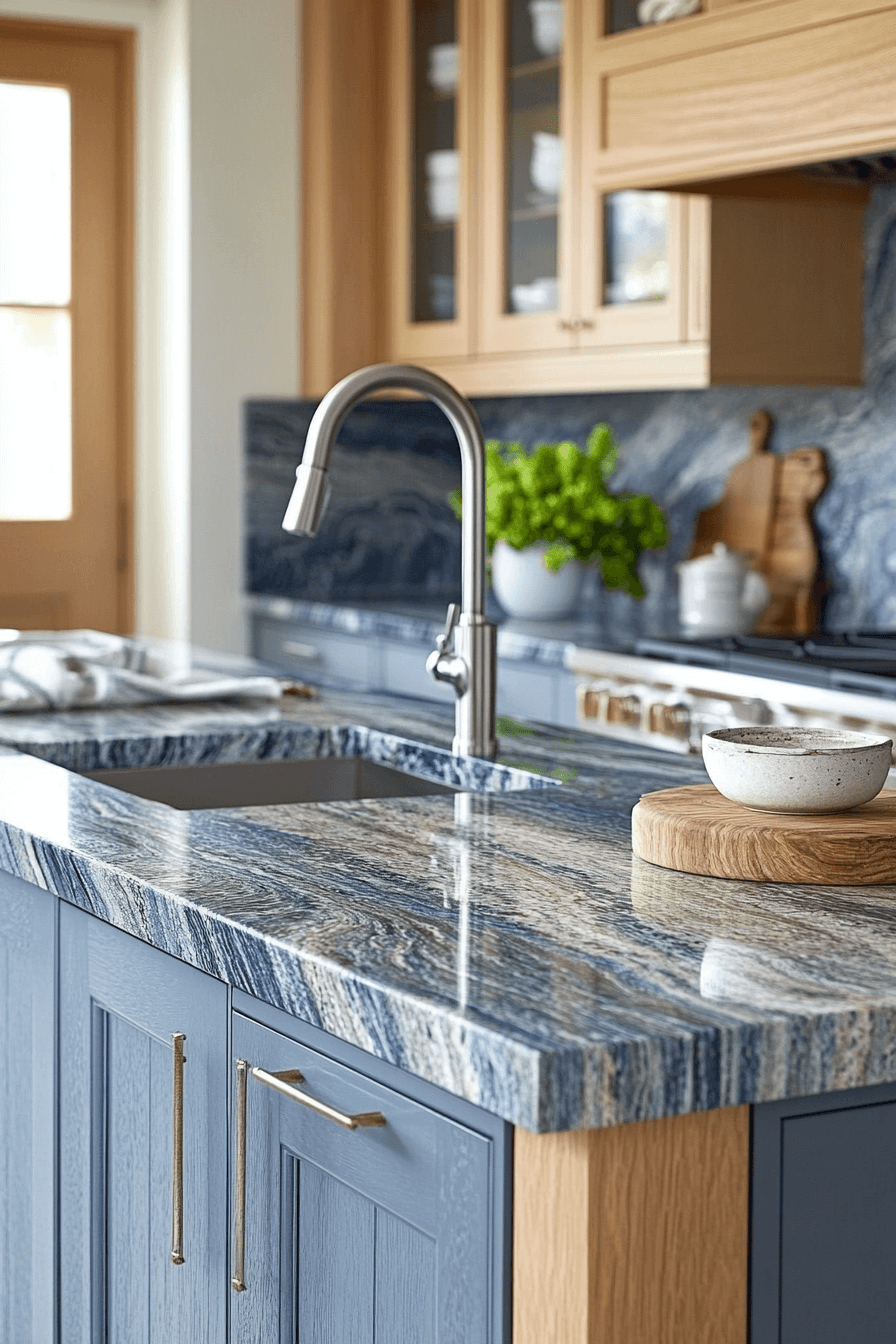 29 Blue Granite Countertops That Bring Serenity and Style to Every Home blue granite countertops