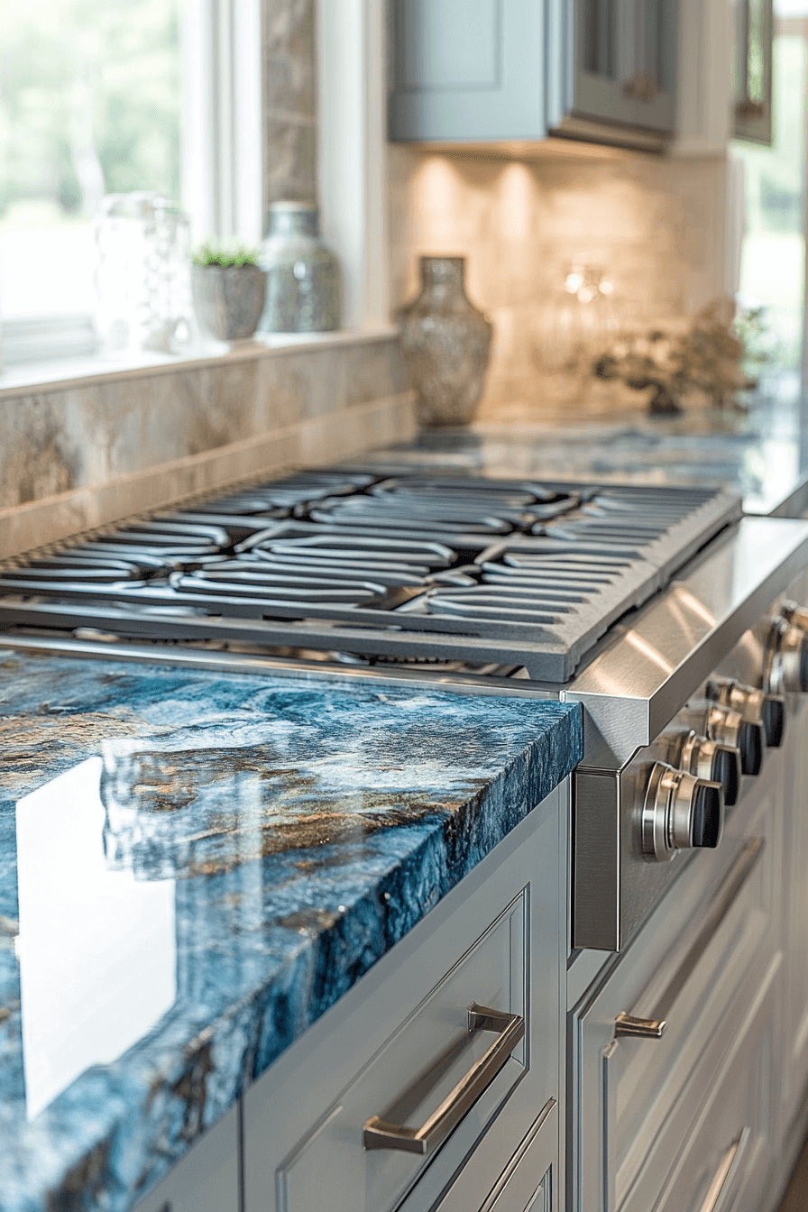 29 Blue Granite Countertops That Bring Serenity and Style to Every Home blue granite countertops