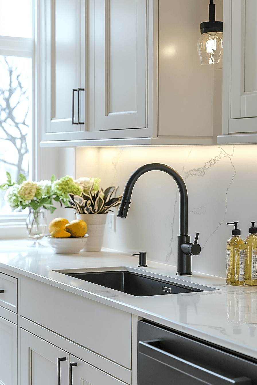 29 White Granite Countertops That Glow With Natural Light and Timeless Appeal white granite countertops