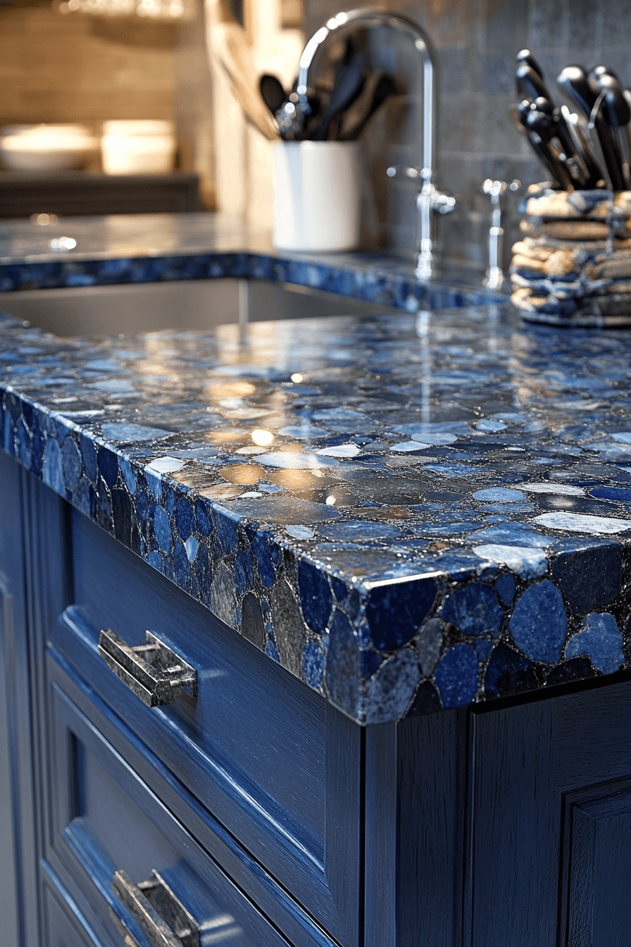 29 Blue Granite Countertops That Bring Serenity and Style to Every Home blue granite countertops