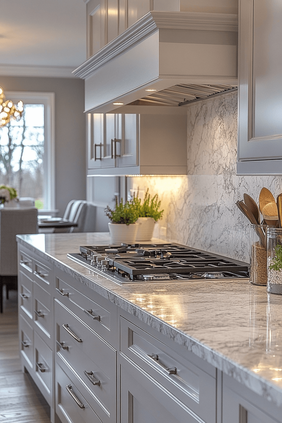 29 White Granite Countertops That Glow With Natural Light and Timeless Appeal white granite countertops