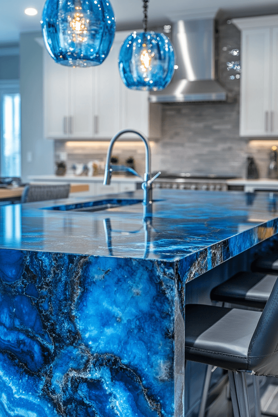 29 Blue Granite Countertops That Bring Serenity and Style to Every Home blue granite countertops