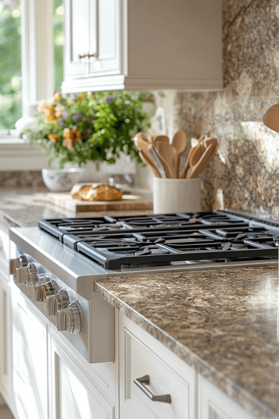 brown granite countertops