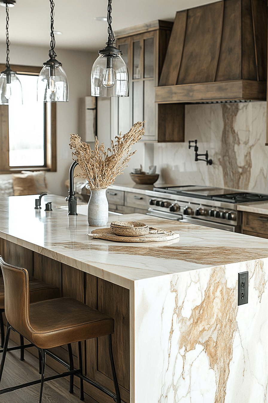 29 Marble Countertops to Transform Your Kitchen Into a Work of Art marble countertops