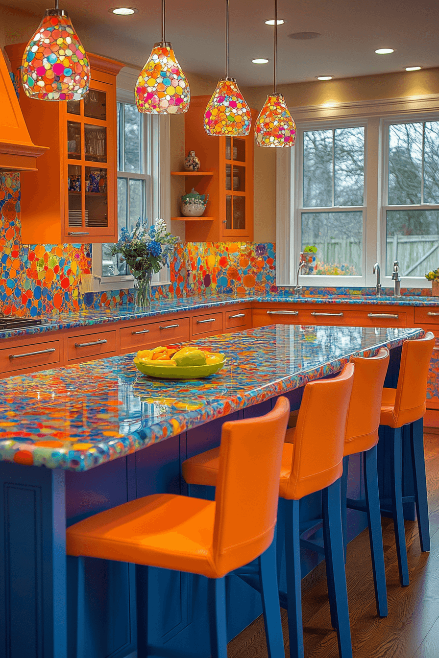 recycled glass countertops