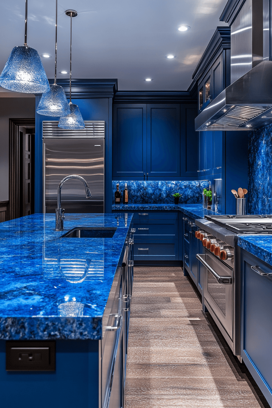 29 Blue Granite Countertops That Bring Serenity and Style to Every Home blue granite countertops