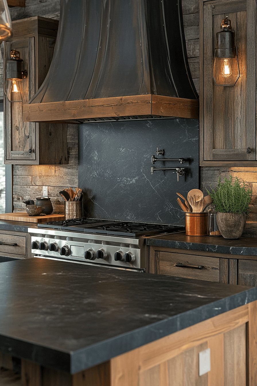 black granite countertops kitchen