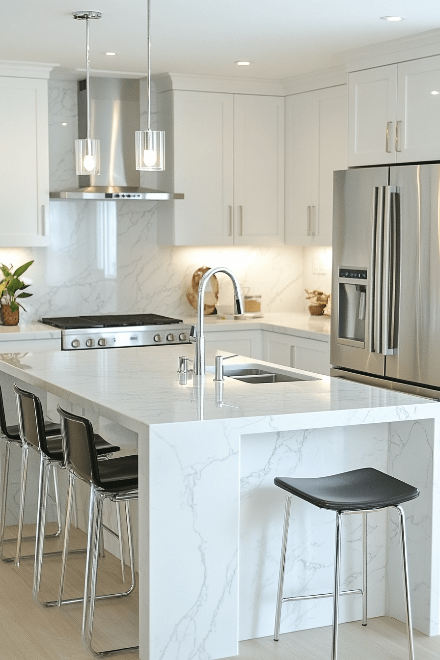 29 Marble Countertops to Transform Your Kitchen Into a Work of Art marble countertops