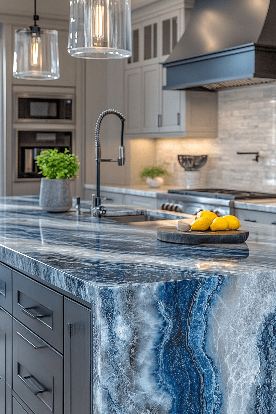 29 Blue Granite Countertops That Bring Serenity and Style to Every Home blue granite countertops