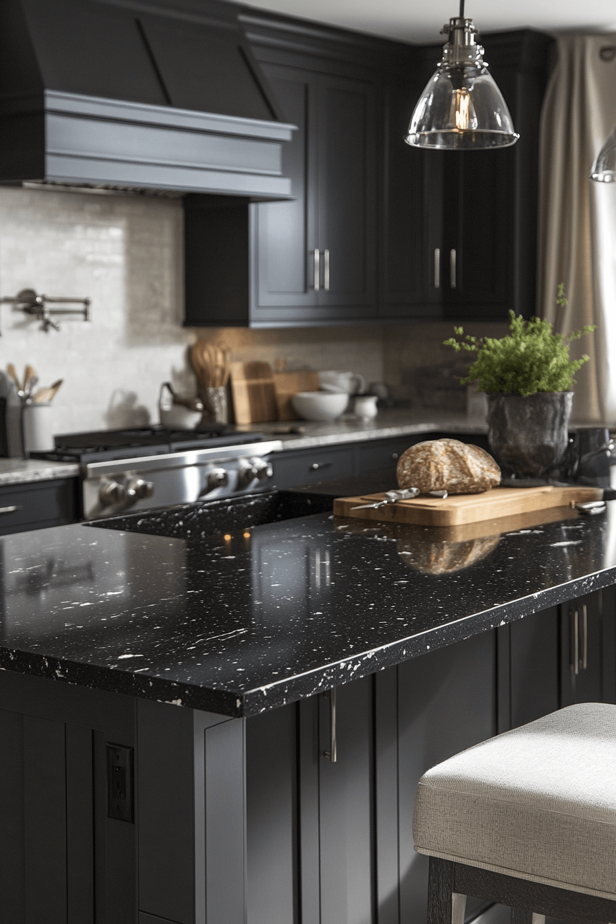 29 Black Countertops That Glow With Contemporary Elegance black countertops
