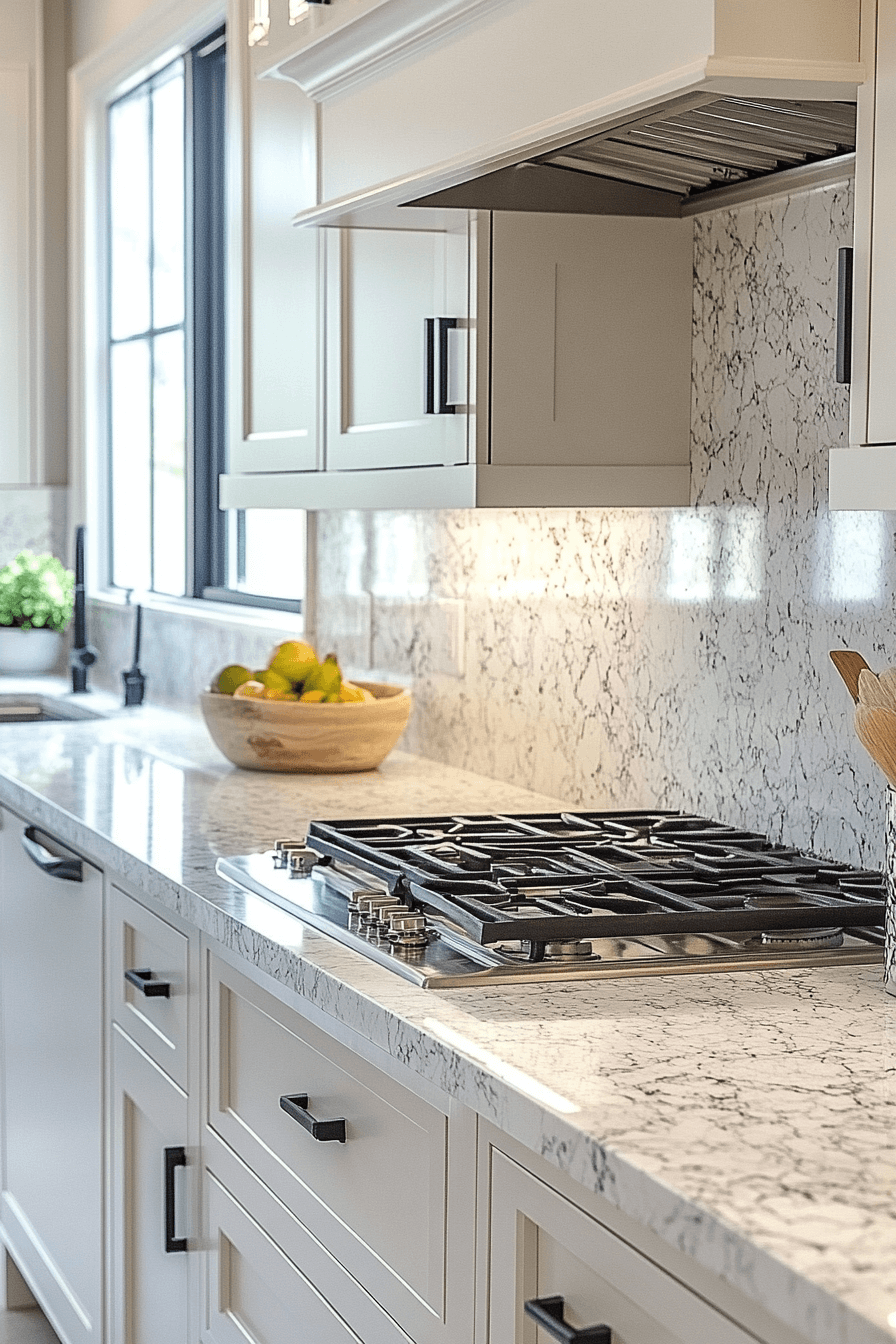 29 White Granite Countertops That Glow With Natural Light and Timeless Appeal white granite countertops