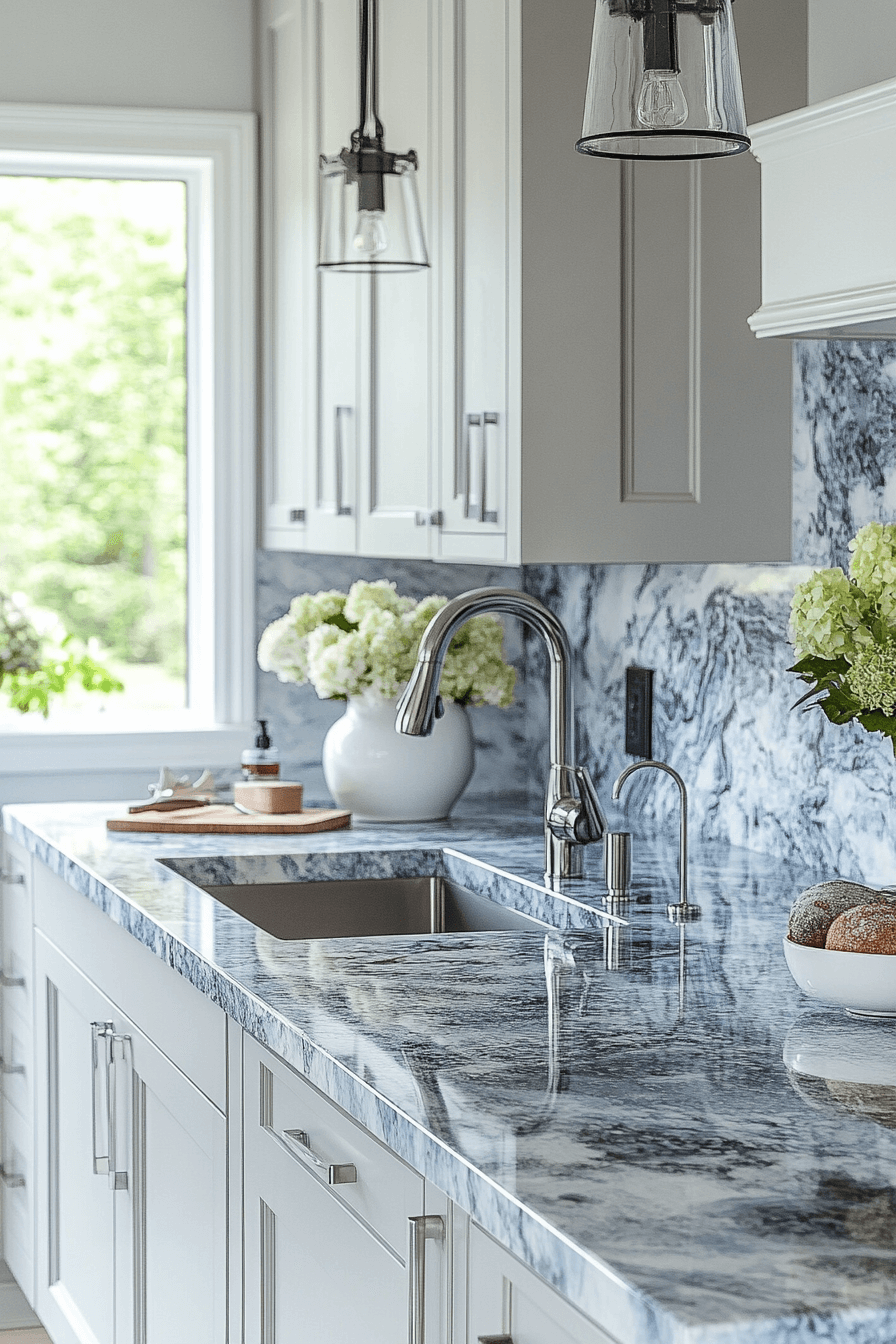 29 Blue Granite Countertops That Bring Serenity and Style to Every Home blue granite countertops