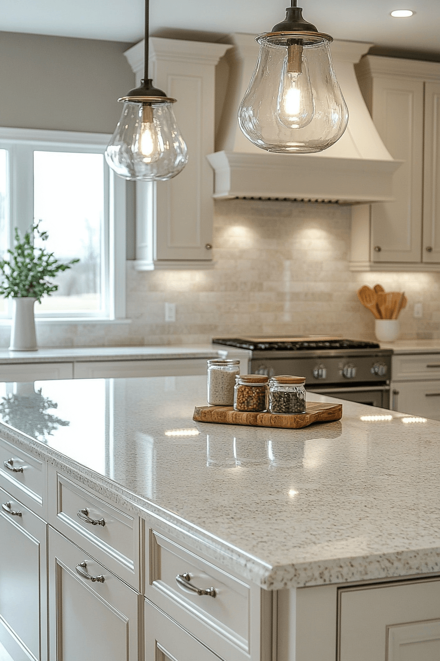 29 White Granite Countertops That Glow With Natural Light and Timeless Appeal white granite countertops