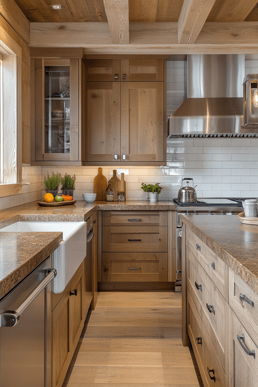 brown granite countertops