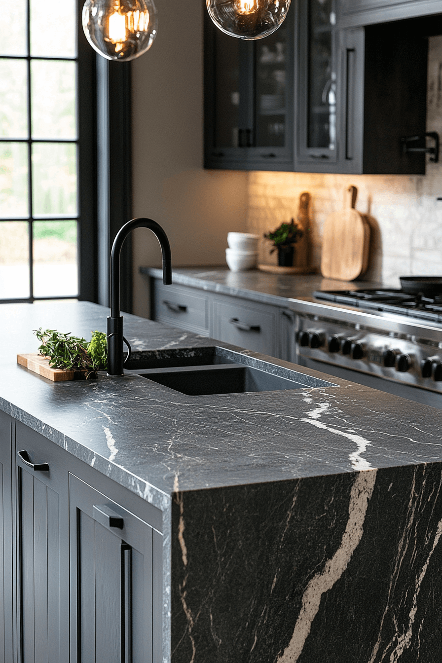 29 Marble Countertops to Transform Your Kitchen Into a Work of Art marble countertops