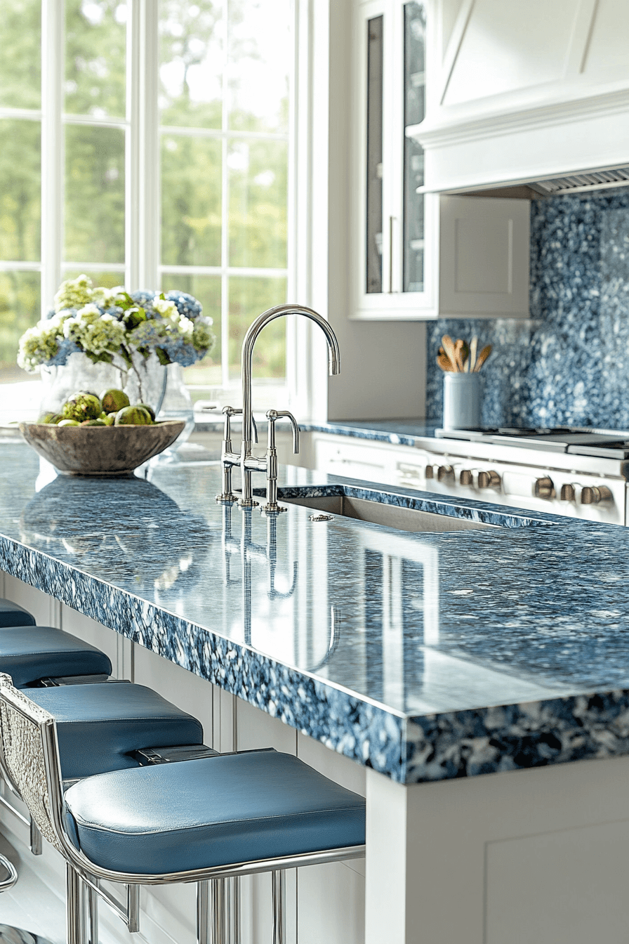 29 Blue Granite Countertops That Bring Serenity and Style to Every Home blue granite countertops