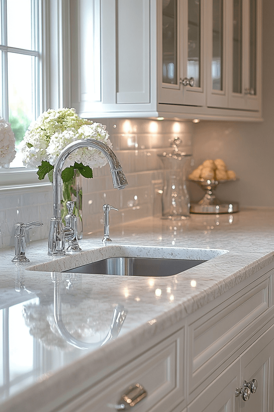 29 Marble Countertops to Transform Your Kitchen Into a Work of Art marble countertops