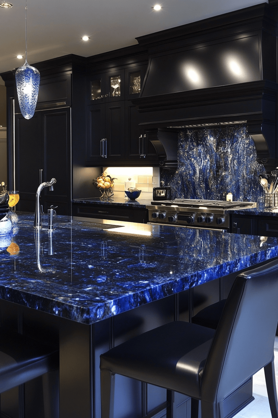 29 Blue Granite Countertops That Bring Serenity and Style to Every Home blue granite countertops