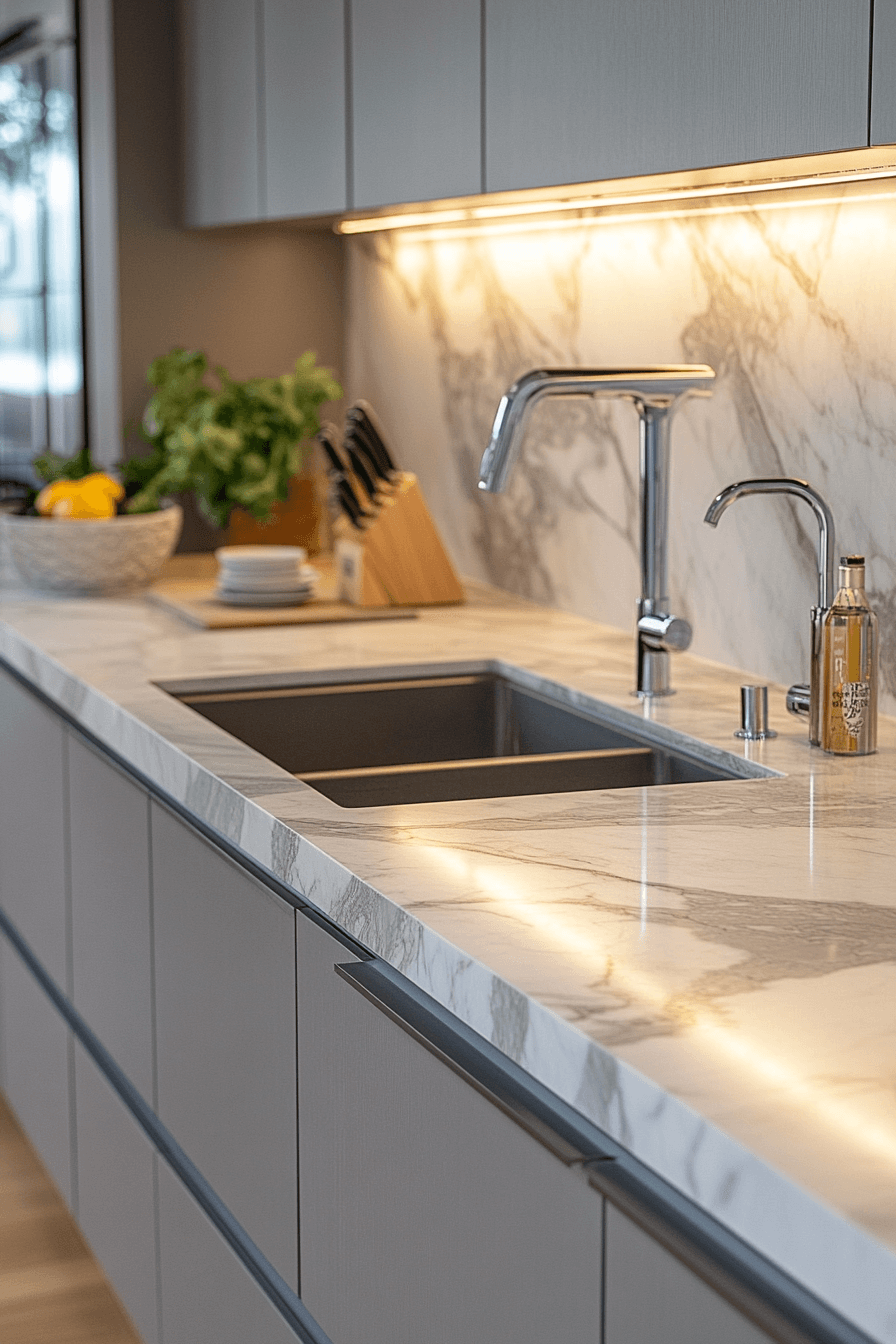 29 Marble Countertops to Transform Your Kitchen Into a Work of Art marble countertops