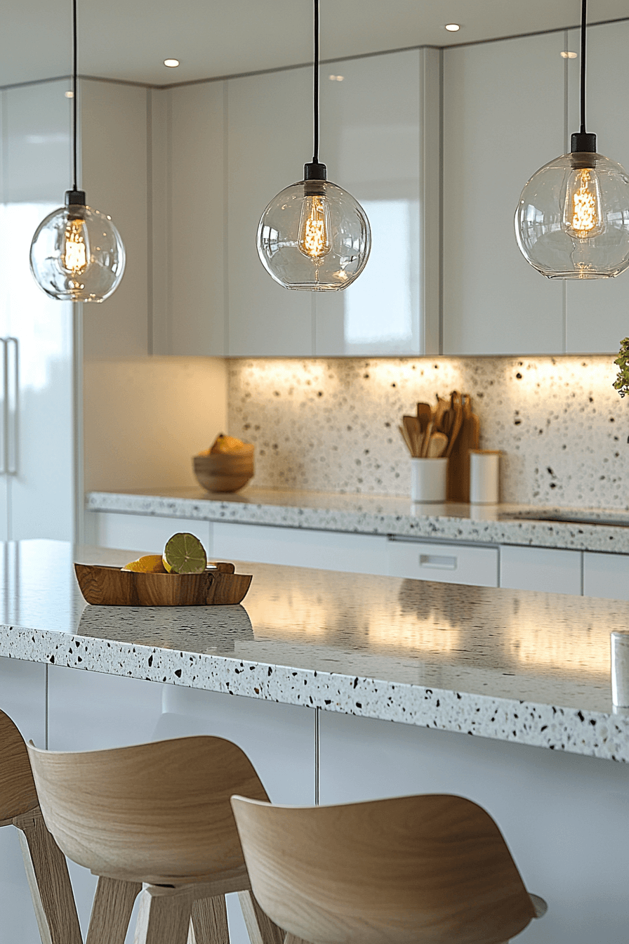 recycled glass countertops