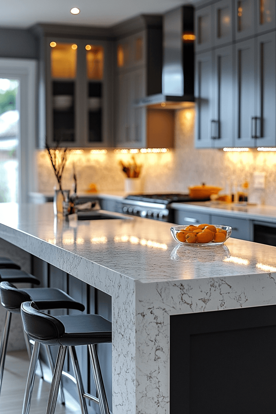 29 White Granite Countertops That Glow With Natural Light and Timeless Appeal white granite countertops