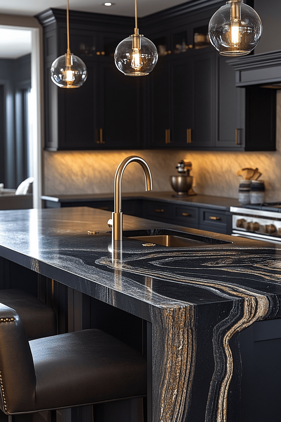29 Black Countertops That Glow With Contemporary Elegance black countertops