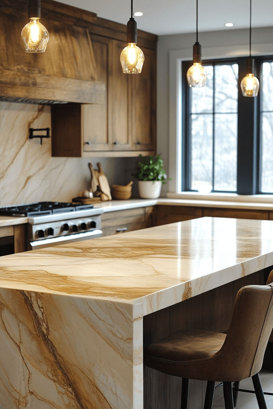 29 Marble Countertops to Transform Your Kitchen Into a Work of Art marble countertops