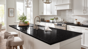 black countertops