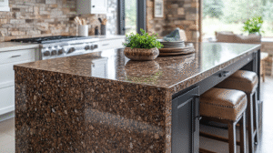 brown granite countertops