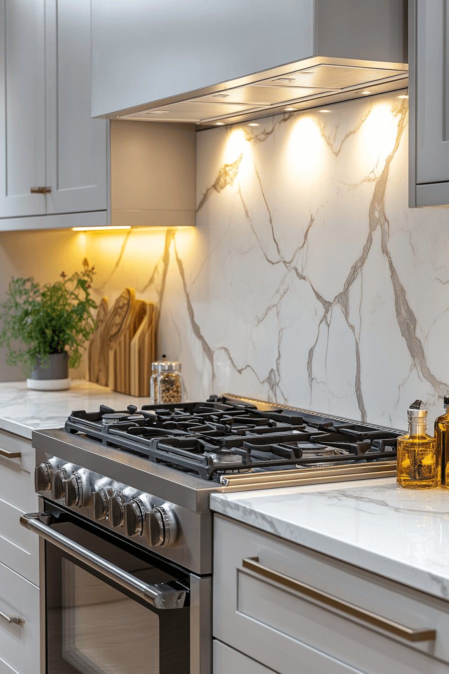 marble backsplash