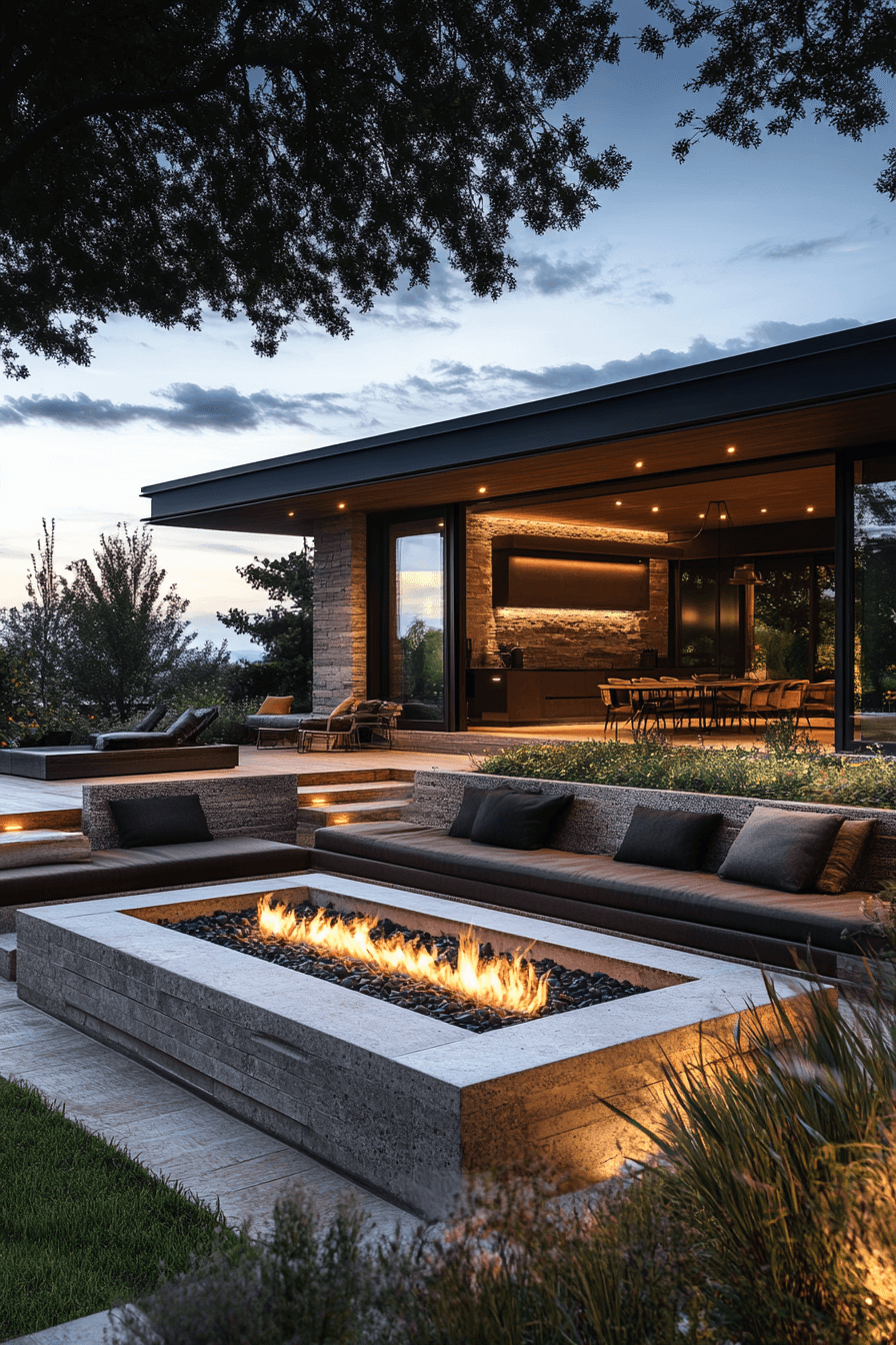 29 Backyard Fire Pit Ideas Lounge Areas For A Peaceful Glowing Escape backyard fire pit ideas lounge areas