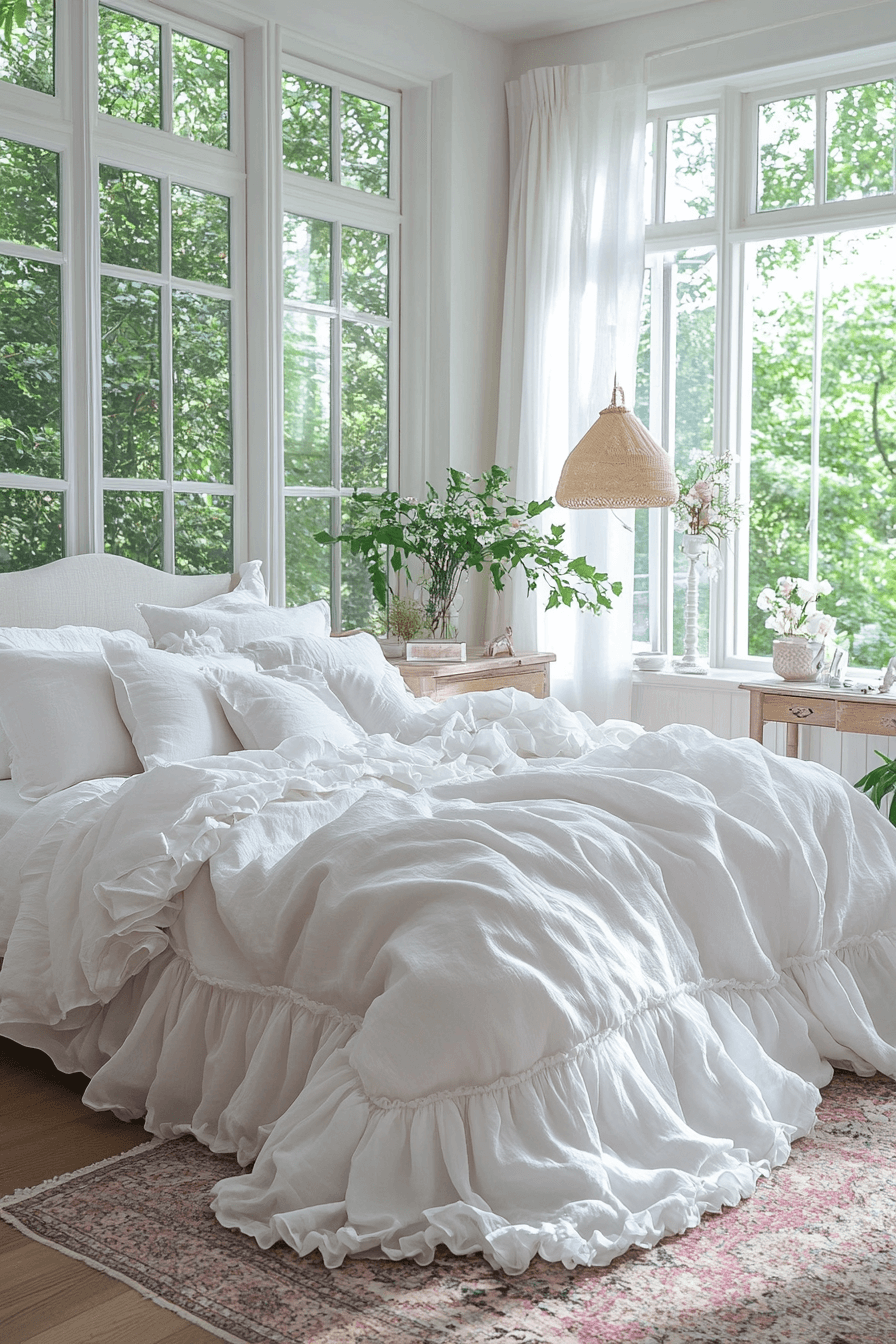 vintage farmhouse bedroom