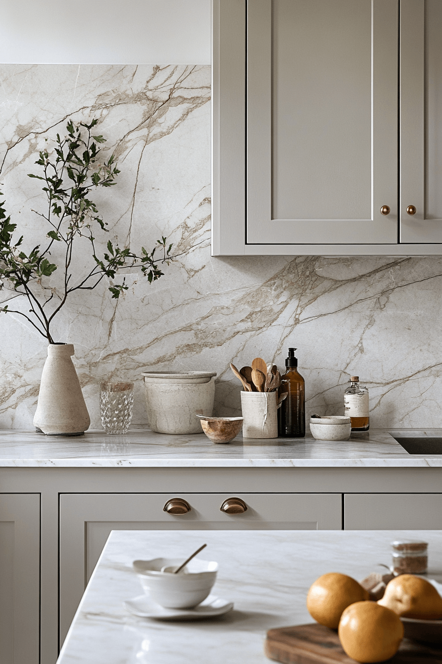 marble backsplash