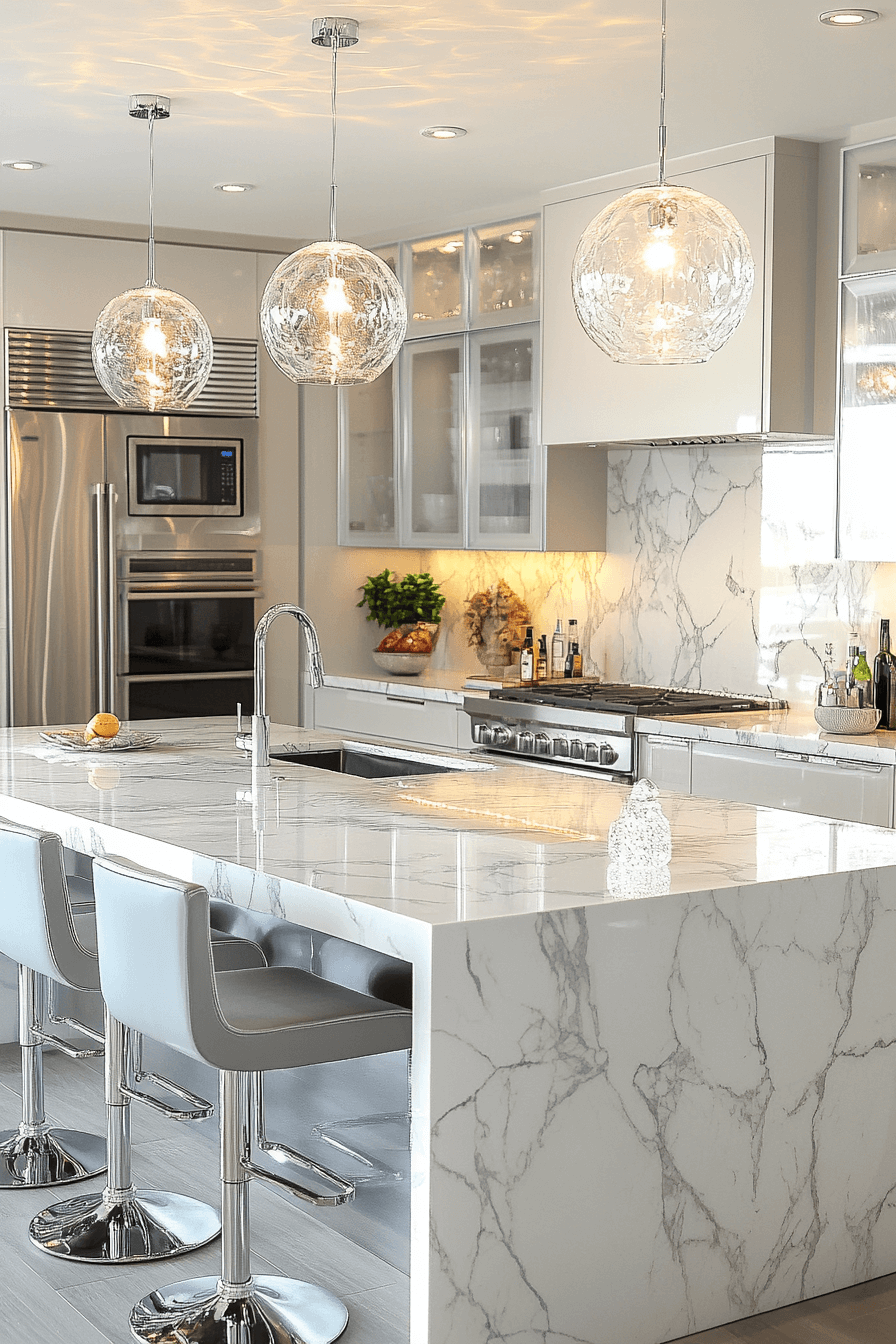 29 White Marble Countertops to Create a Bright and Breezy Space white marble countertops