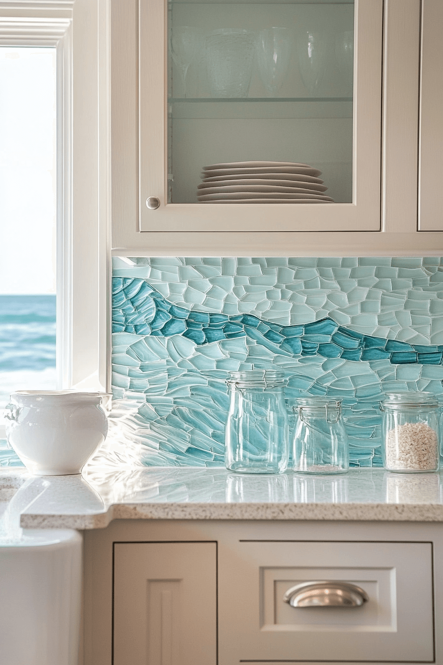 29 Coastal Kitchen Backsplash Ideas For A Light Airy Ocean Inspired Glow Up coastal kitchen backsplash ideas