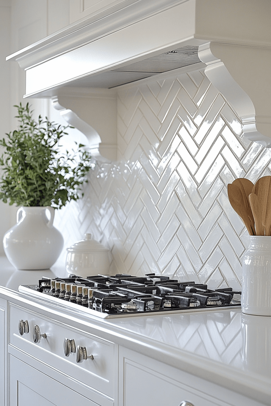 29 White Backsplash Kitchen Ideas That Spark Happy Modern Energy white backsplash kitchen
