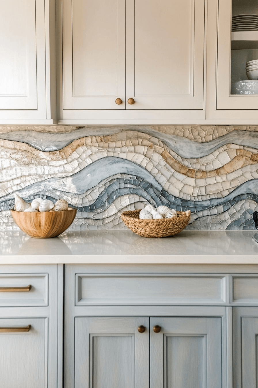 29 Coastal Kitchen Backsplash Ideas For A Light Airy Ocean Inspired Glow Up coastal kitchen backsplash ideas