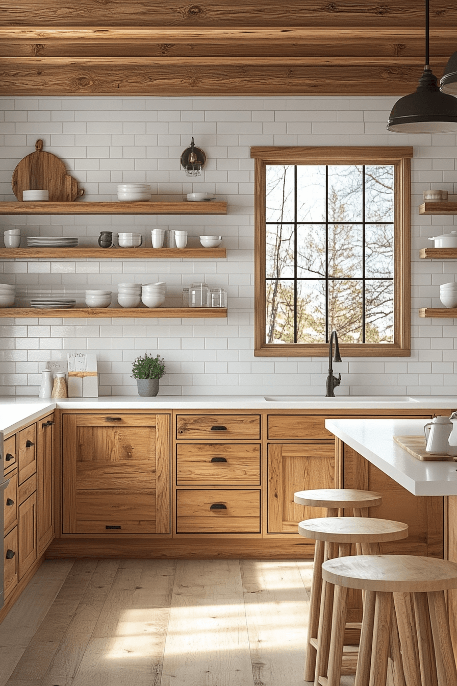 29 Oak Cabinets With White Countertops to Elevate Your Kitchen With Classic Appeal oak cabinets with white countertops