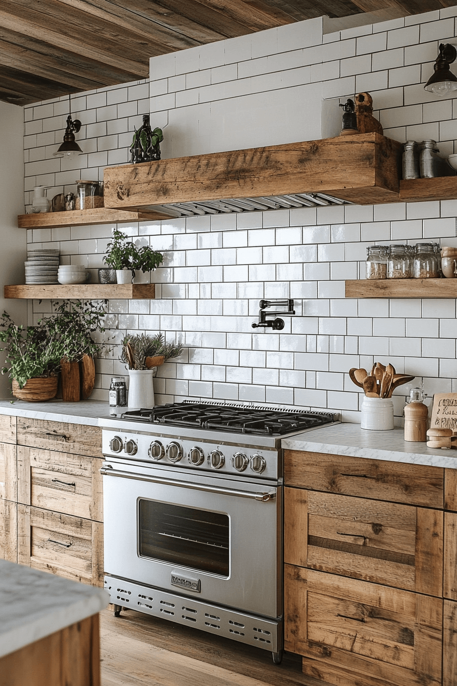farmhouse backsplash