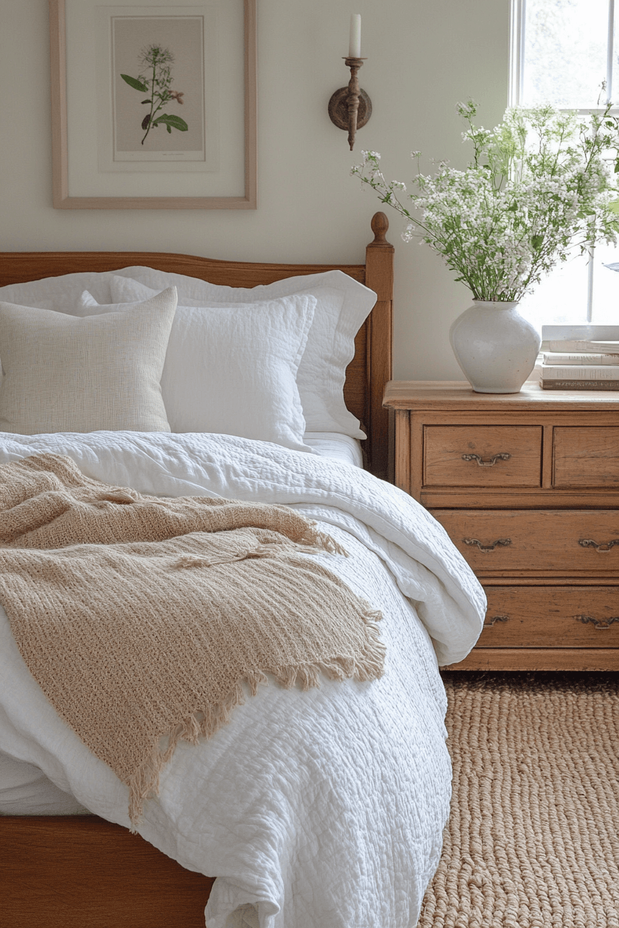 vintage farmhouse bedroom