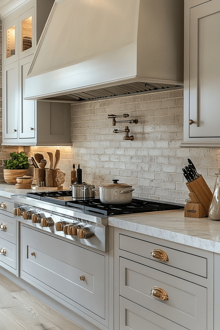 29 Brick Backsplash Kitchen Ideas That Make Every Meal Feel Homey brick backsplash kitchen