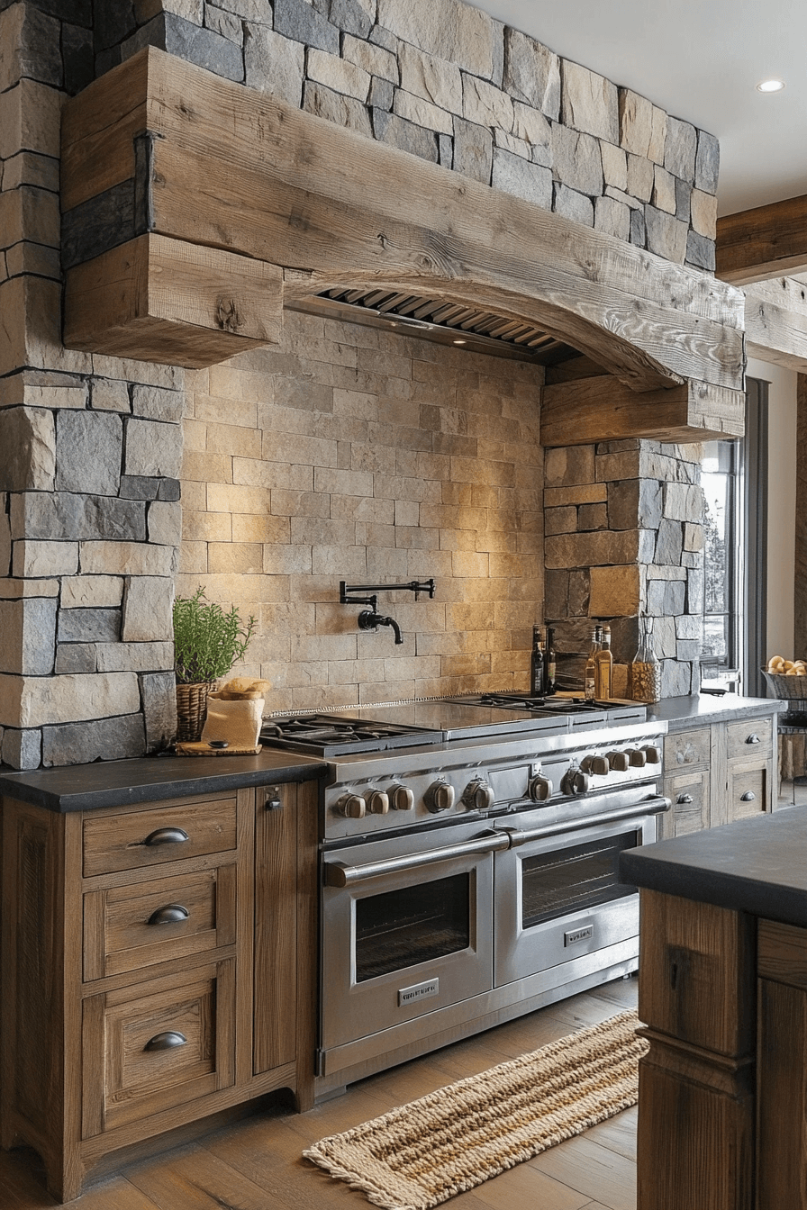 29 Rustic Kitchen Backsplash Ideas For A Fresh Heartwarming Transformation rustic kitchen backsplash