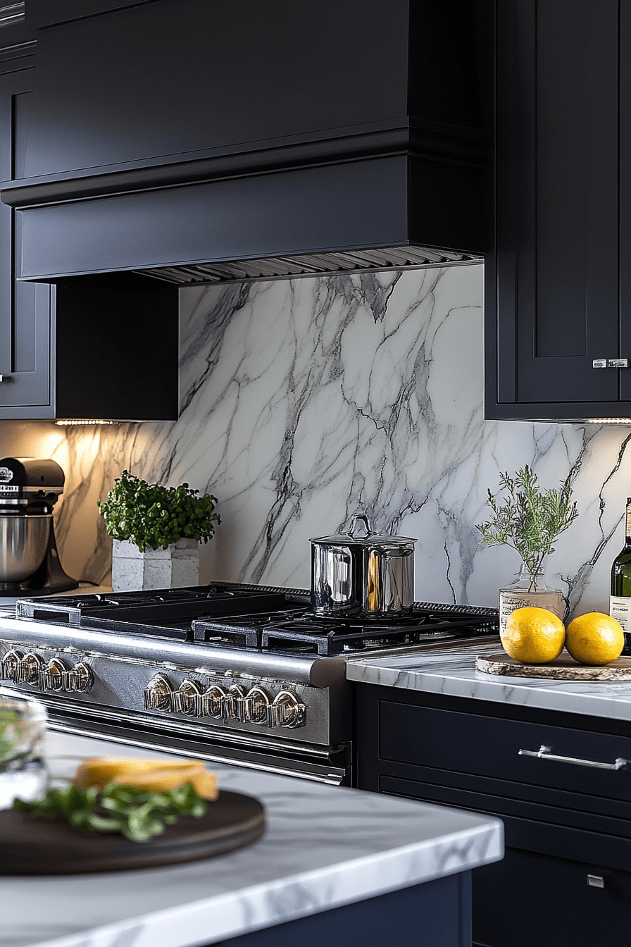 marble backsplash