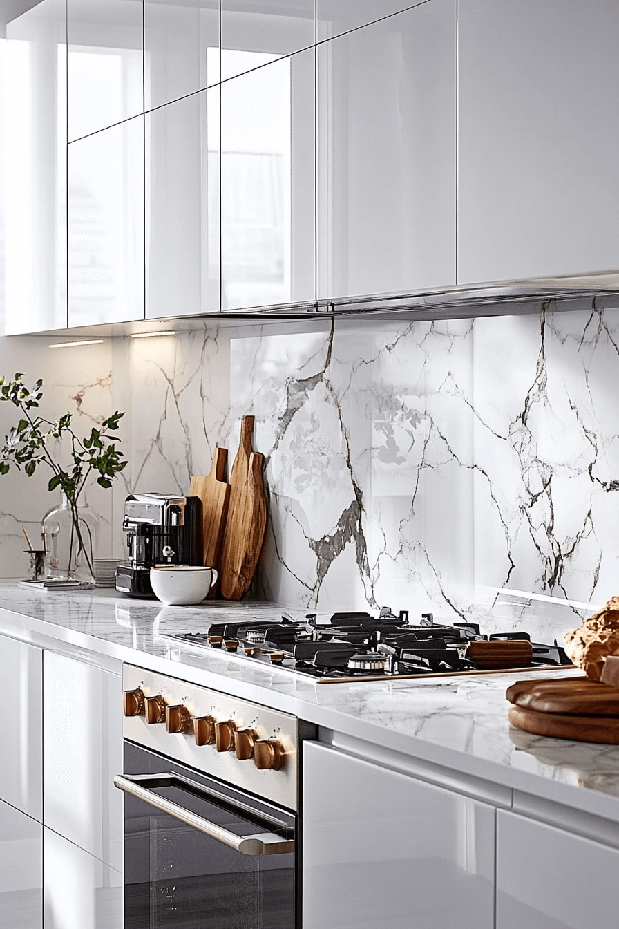 marble backsplash