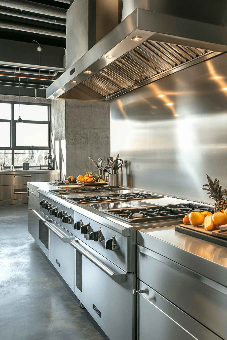 stainless steel kitchen countertops
