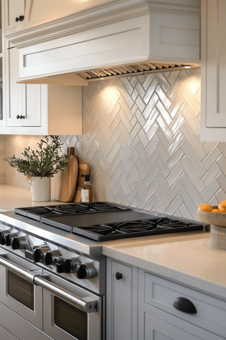 29 Herringbone Backsplash Ideas That Bring Clean Stylish Energy herringbone backsplash
